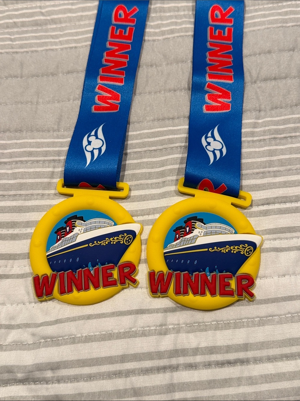 Disney Cruise Winner Medals x2